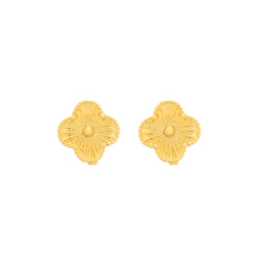 Brinco Dourado de Flor Flore