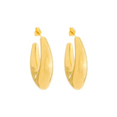 Brinco Dourado Concha Orgânico Flore