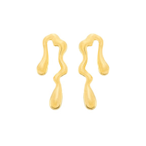 Brinco Dourado Orgânico de Gota Flore