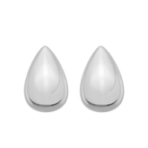 Brinco Prateado Gota Flore