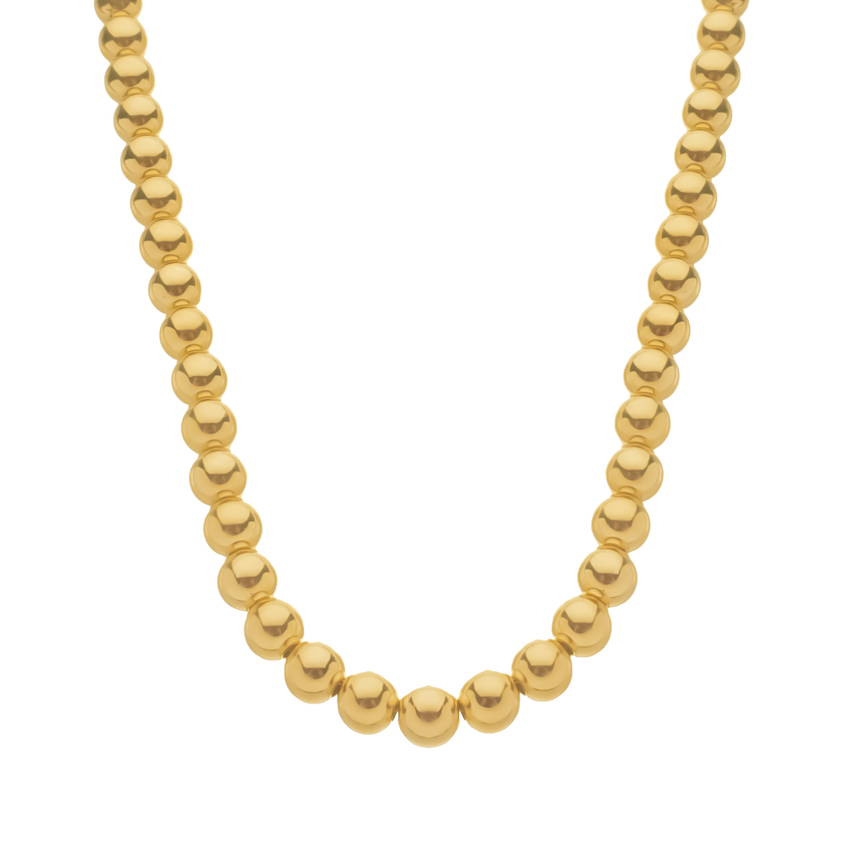 Colar Dourado de Bolas Médias Flore