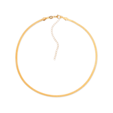 Colar Dourado Chocker de Fita Flore