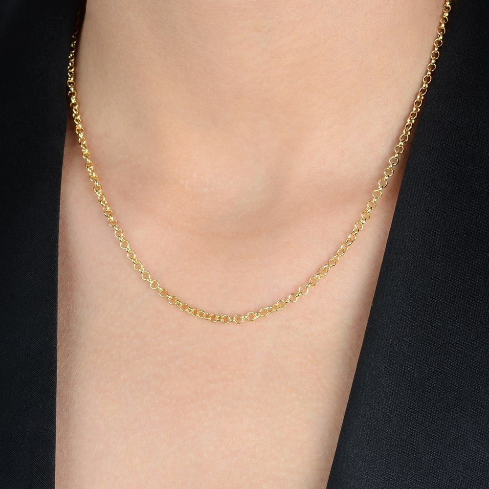 Corrente Dourada Elo Português - Galeria