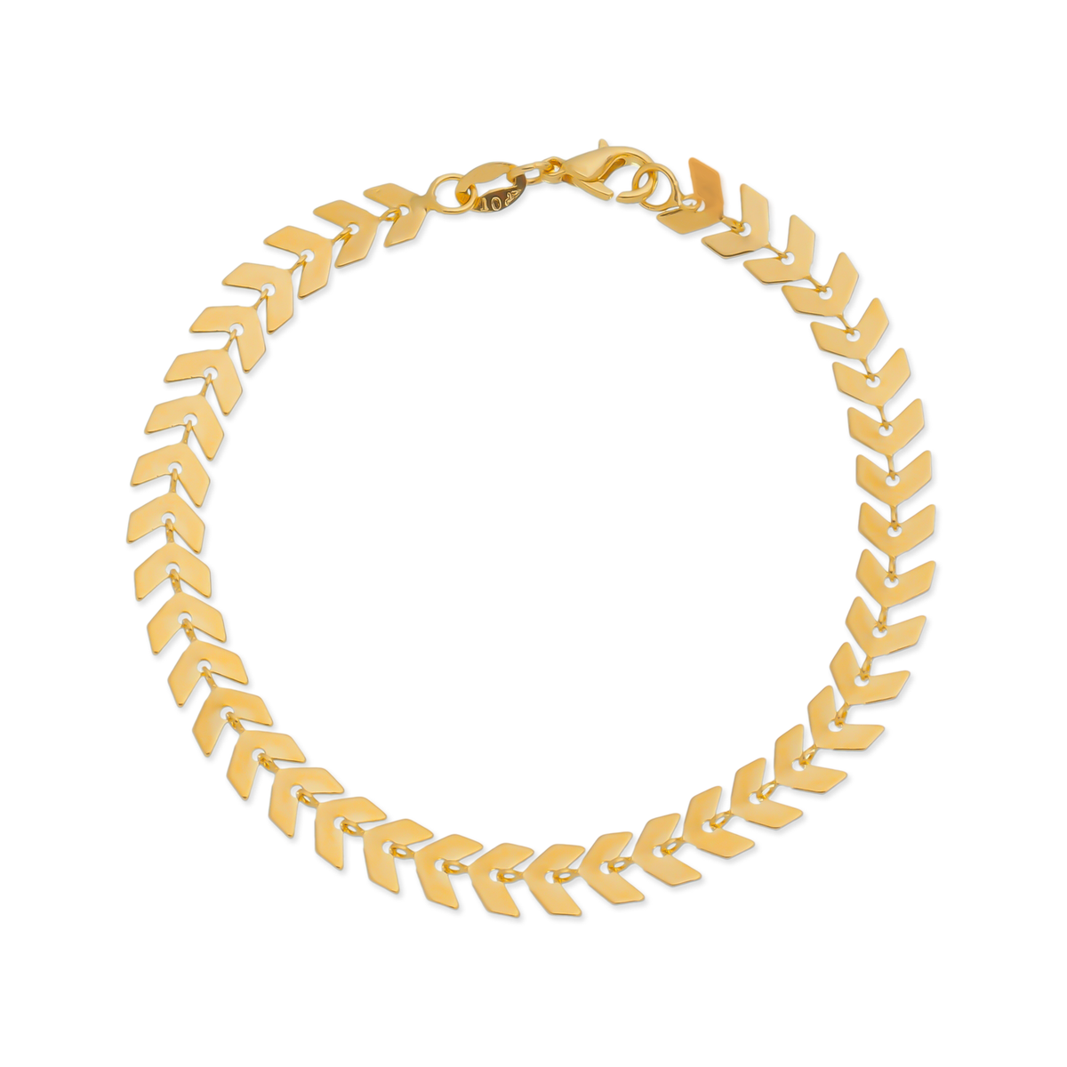 Pulseira Dourada de Seta Flore