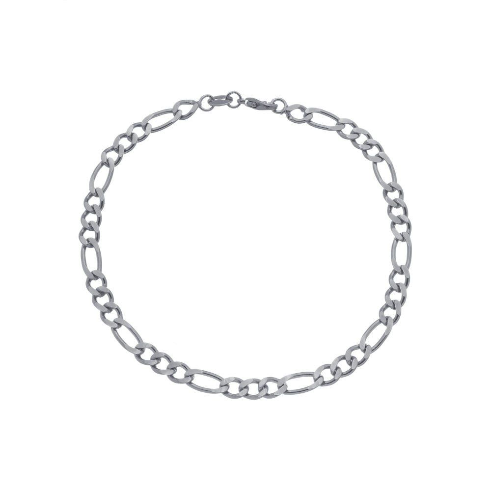 Pulseira Prateada Masculina Elo 3 por 1 – 5mm